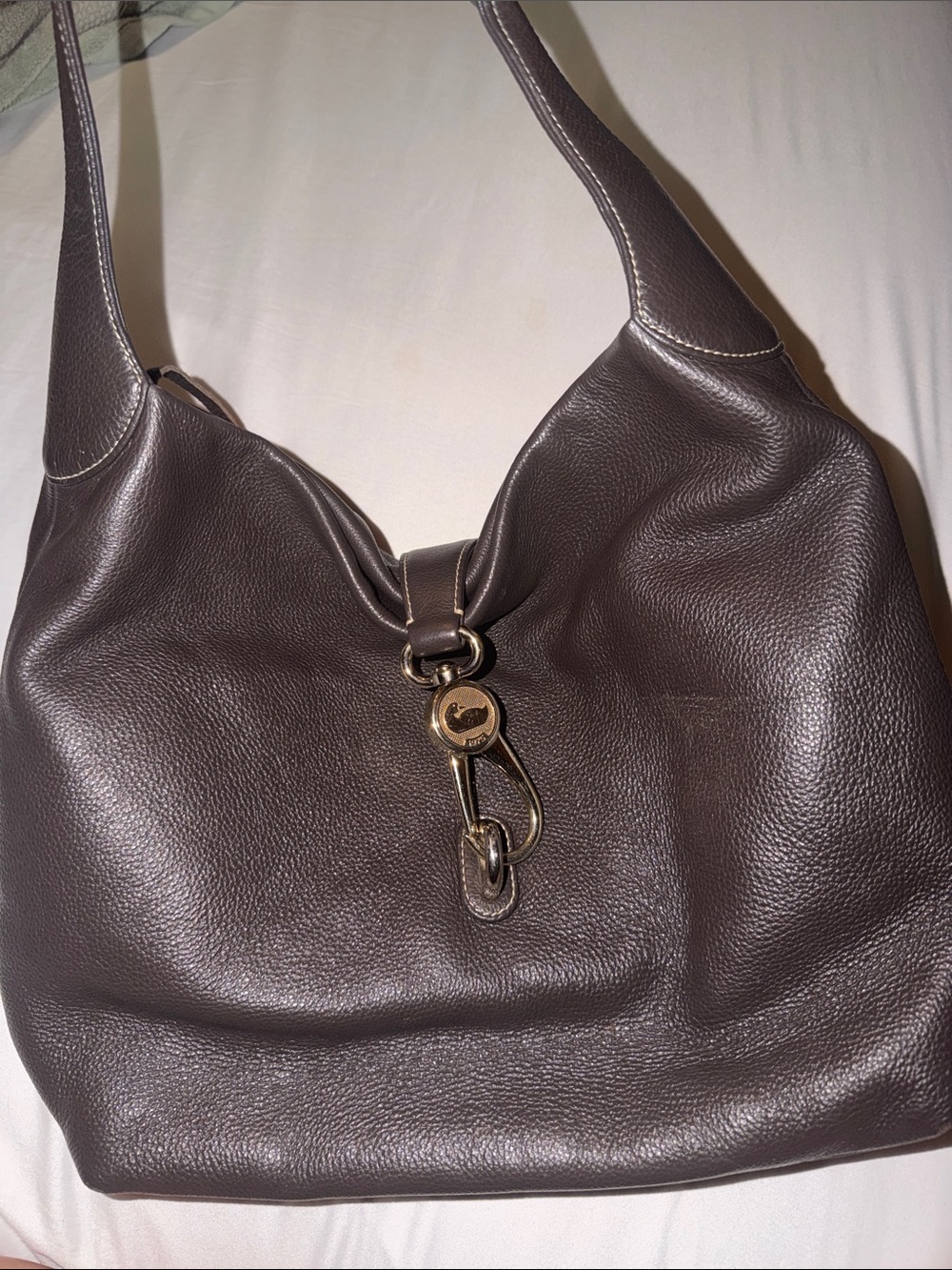 Dooney & Bourke Lucca Leather Hobo Shoulder Bag - Picture 3 of 7